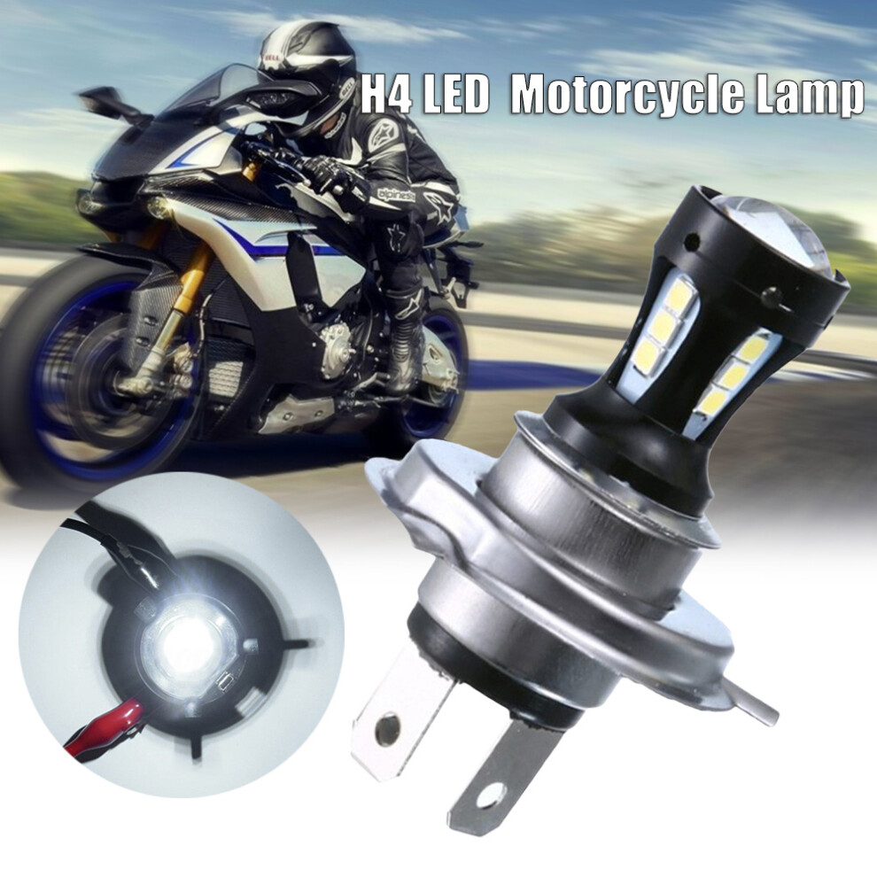 H4 3030 Led Hi-Lo Beam Motorcycle Head 6500K 12-24V 18W Light 8311358472596