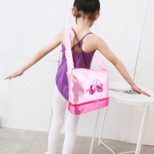 Mädchen-Ballett-Handtasche mit Glitzer, 30x26x10cm, verstellbarer Schultergurt