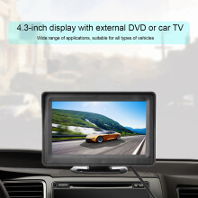 4,3" Farb-LCD-Rückfahrmonitor für das Auto mit AV-Eingängen und drehbarem Design