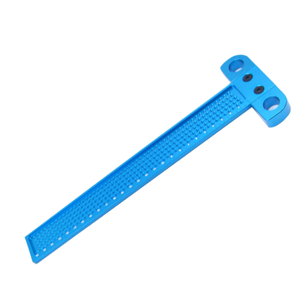 Blue (Blue) Woodworking Scribe Ruler Scribing Tool Accurate T Shaped Line Mark