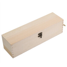 Durable Wooden Wine Holder Box for 1 Bottle Red Wine 750ml Capacity