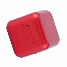 Portable Aluminum Cue Tip Chalk Holder in Red - Pool & Billiard Essential