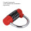5 Digit Red U-Shaped Suitcase Lock – Secure Zinc Alloy Combination Padlock 6