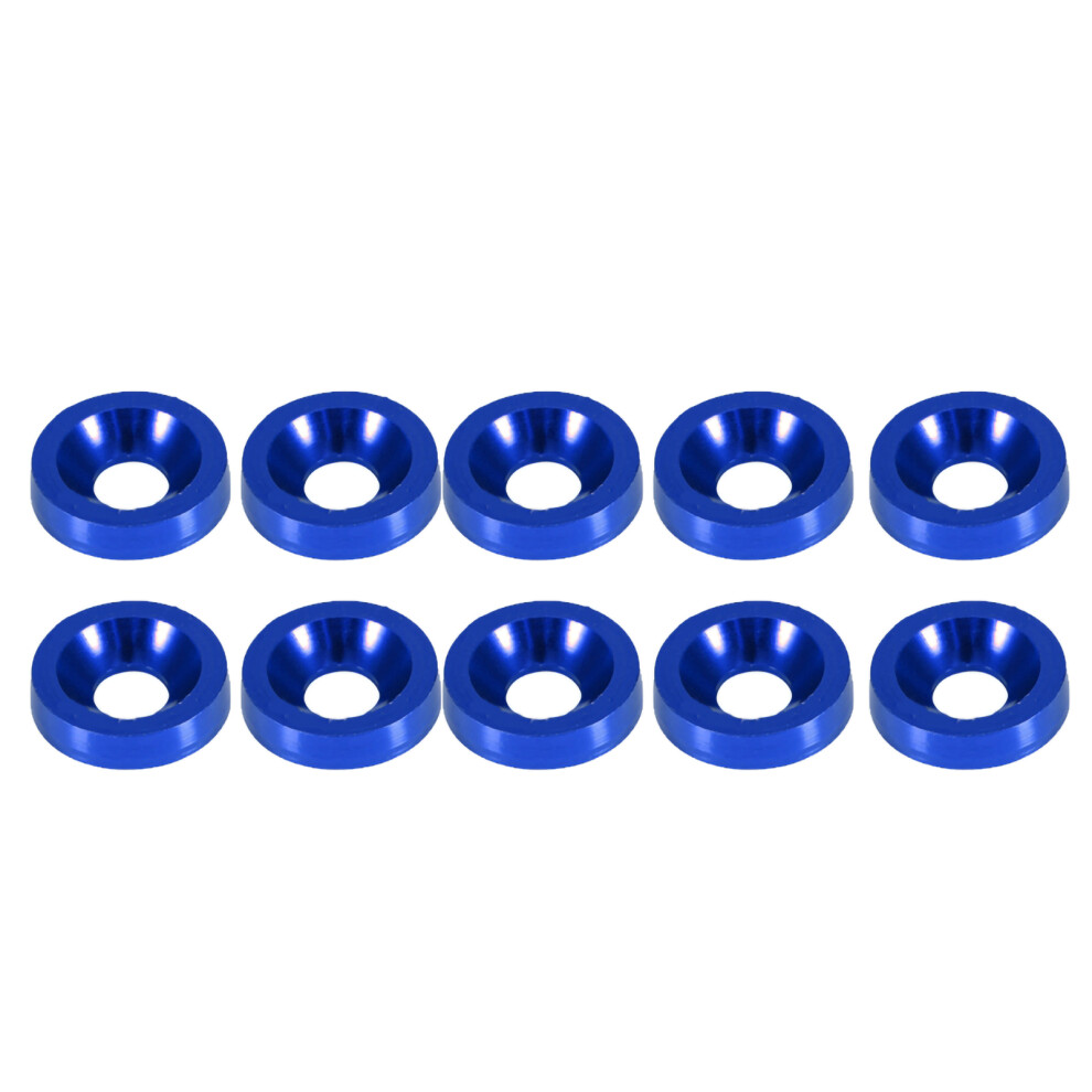 M6 Gasket Bolt For Car License Plate Frame Decoration Screw Blue 9391358476960