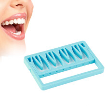 Supporto per trapano endodontico con 8 fori 8,7x5,7x0,6 cm blu