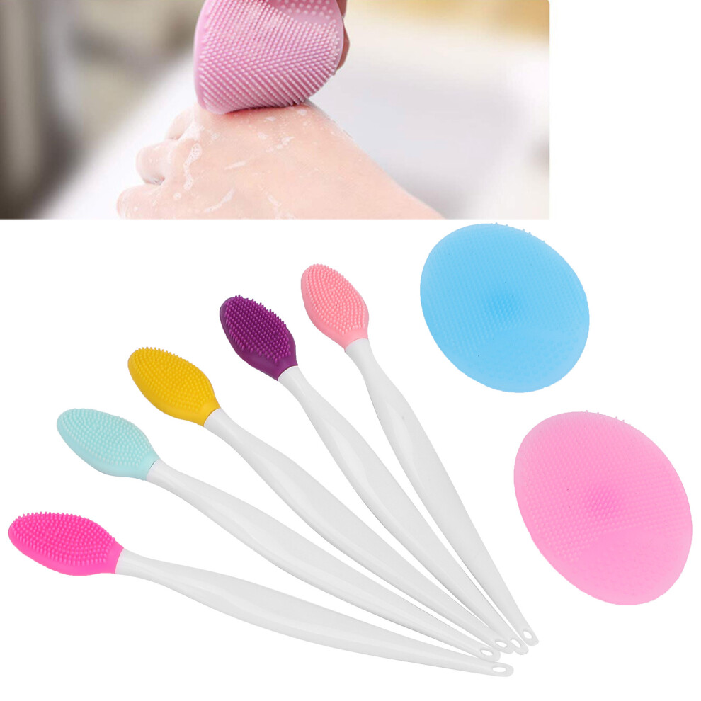 Silicone Face Cleansing Brush Set Pore & Exfoliating Brush for Face Nose Lips