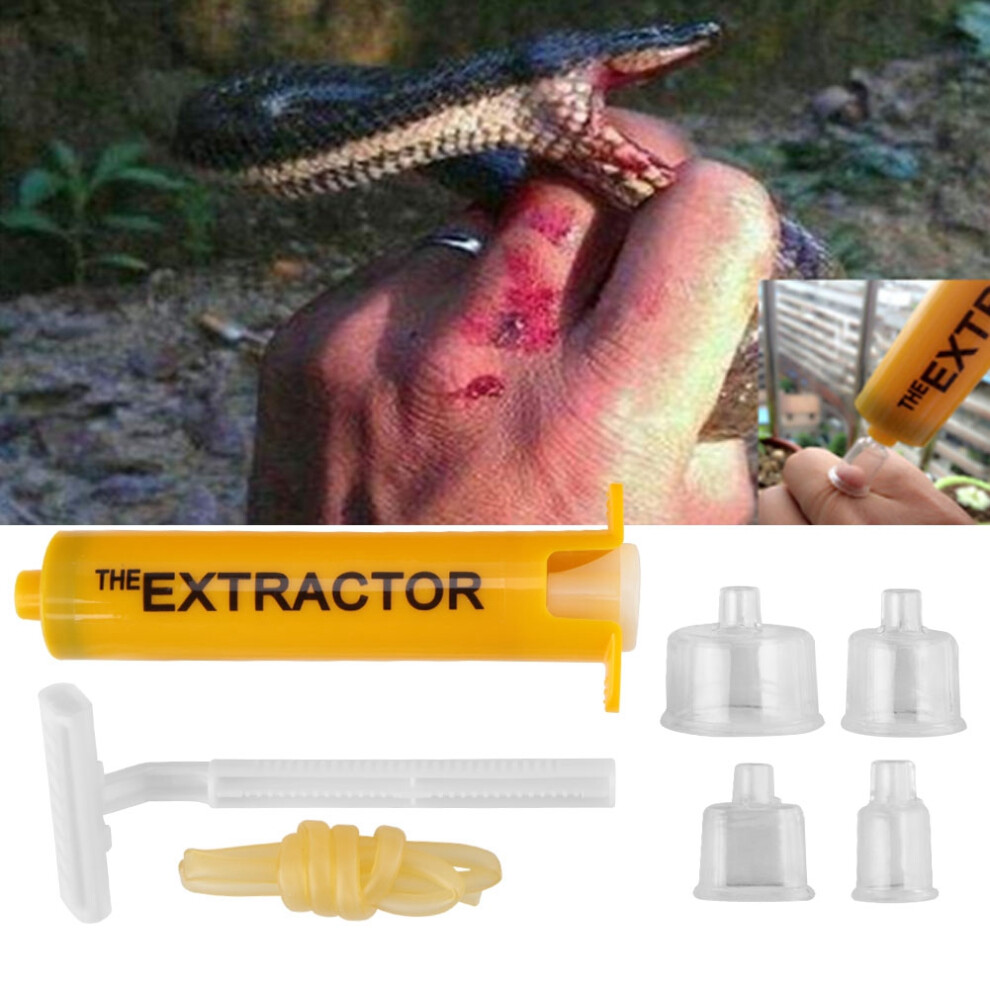 Emergency Venom Extractor Kit with Tourniquet for Outdoor Survival