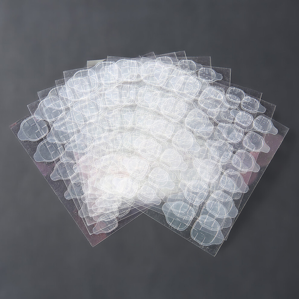 10 Sheets Clear Double Sided Nail Tape for Fake Toenails  for DIY Nail Art