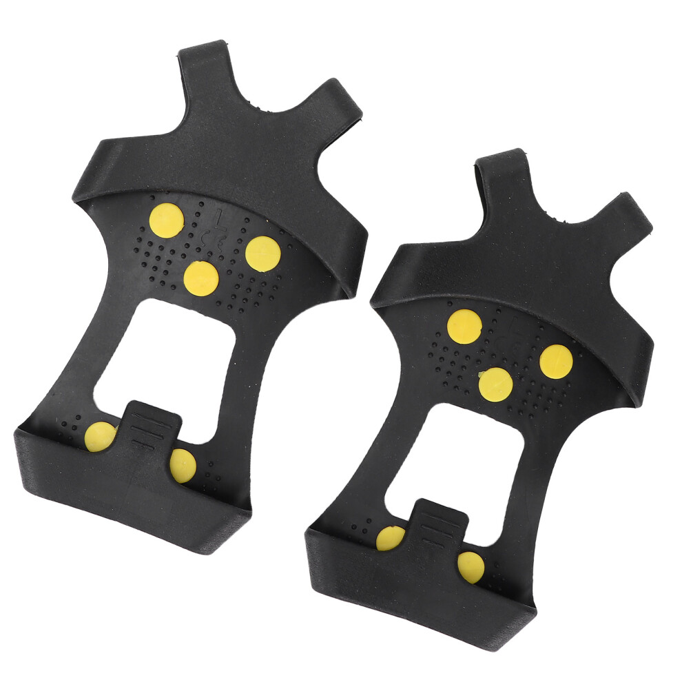 Premium Ice Cleat Spikes Crampons 10 Steel Studs L Size Anti-Slip Snow Grips