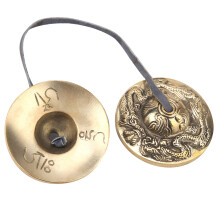 Pure Sound Tibetan Meditation Bell with Beautiful Buddhist Symbols #3