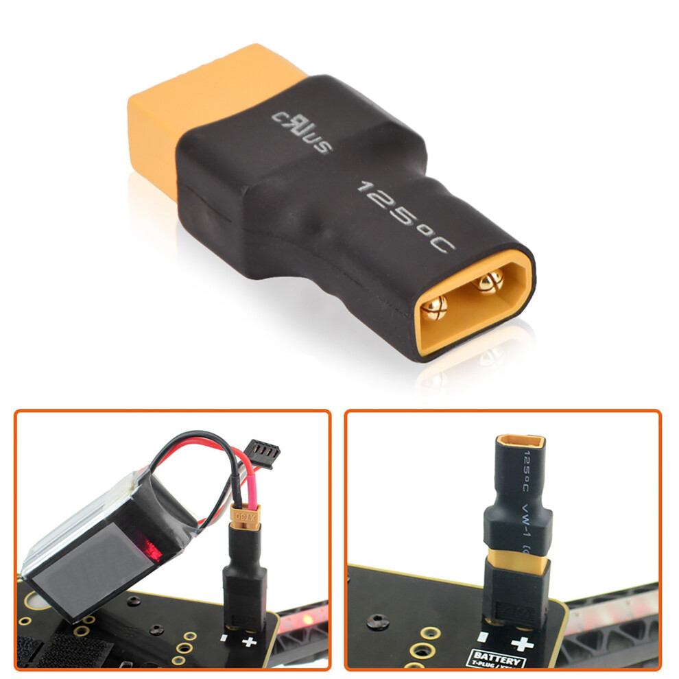 Rc Model Accessories: Xt60 Female To Xt30 Male Wireless Adapter For Quadcopter 7901358478745