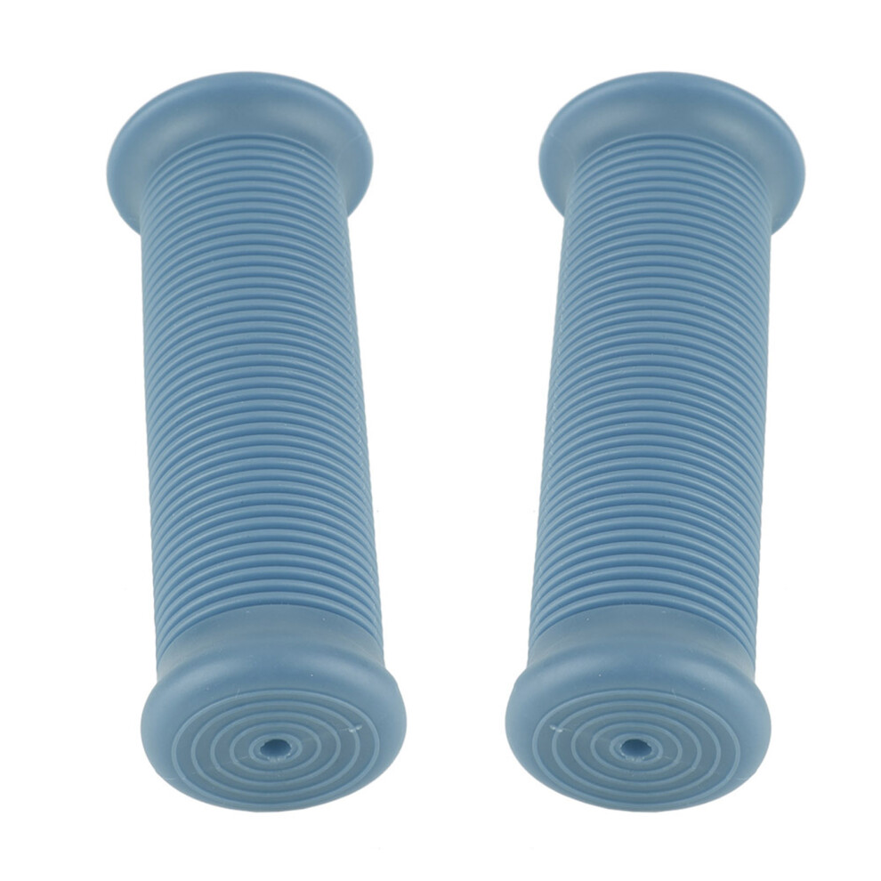 Motorcycle Handlebar Grip 1Inch 25Mm Tpu Vintage Universal Fit Grey/Blue 7891358479760