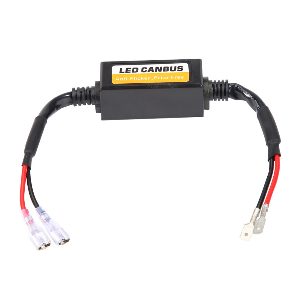 Pair H1/H3 Canbus Led Headlight Error Cancelers For Flicker-Free Lighting 6931358479856