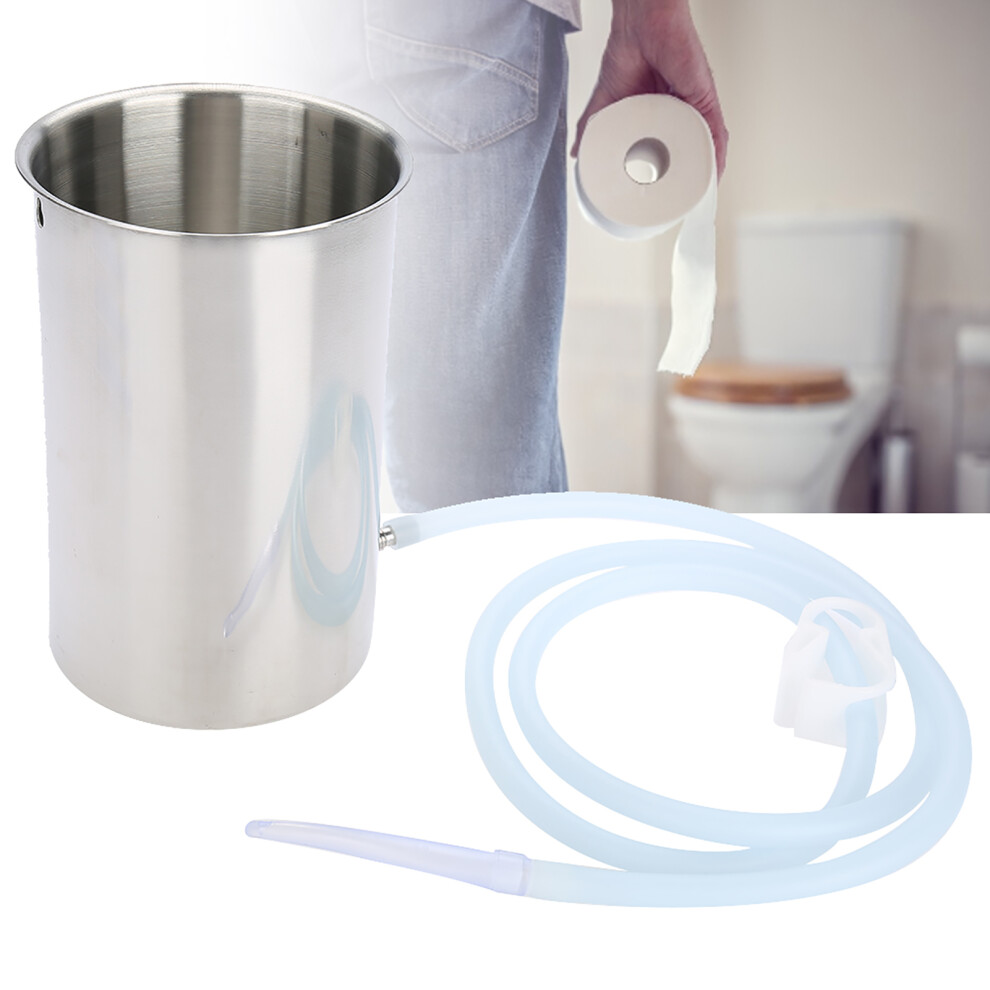Reusable 2L Household Colonic Irrigation Set with 1.4m Hose & Nozzle