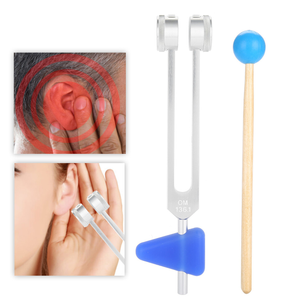 136.1Hz Aluminum Alloy Tuning Fork Kit for Chakra Sound Healing Therapy