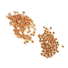 Modischer Gold 8x8mm Doppelkopf-Nieten - Perfekt für DIY-Lederarbeiten