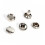 Perfekt für DIY: 100 Sets 8x8mm Silber Double Cap Rivets und Studs 6