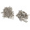 Perfekt für DIY: 100 Sets 8x8mm Silber Double Cap Rivets und Studs 14