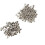 Perfekt für DIY: 100 Sets 8x8mm Silber Double Cap Rivets und Studs 15