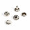Perfekt für DIY: 100 Sets 8x8mm Silber Double Cap Rivets und Studs 4