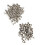 Perfekt für DIY: 100 Sets 8x8mm Silber Double Cap Rivets und Studs 10
