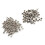 Perfekt für DIY: 100 Sets 8x8mm Silber Double Cap Rivets und Studs 16