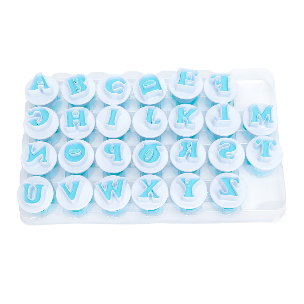 Alphabet Cookie Cutter Set 26Pcs Mini Plastic Capital Letters For Baking 4401358486625