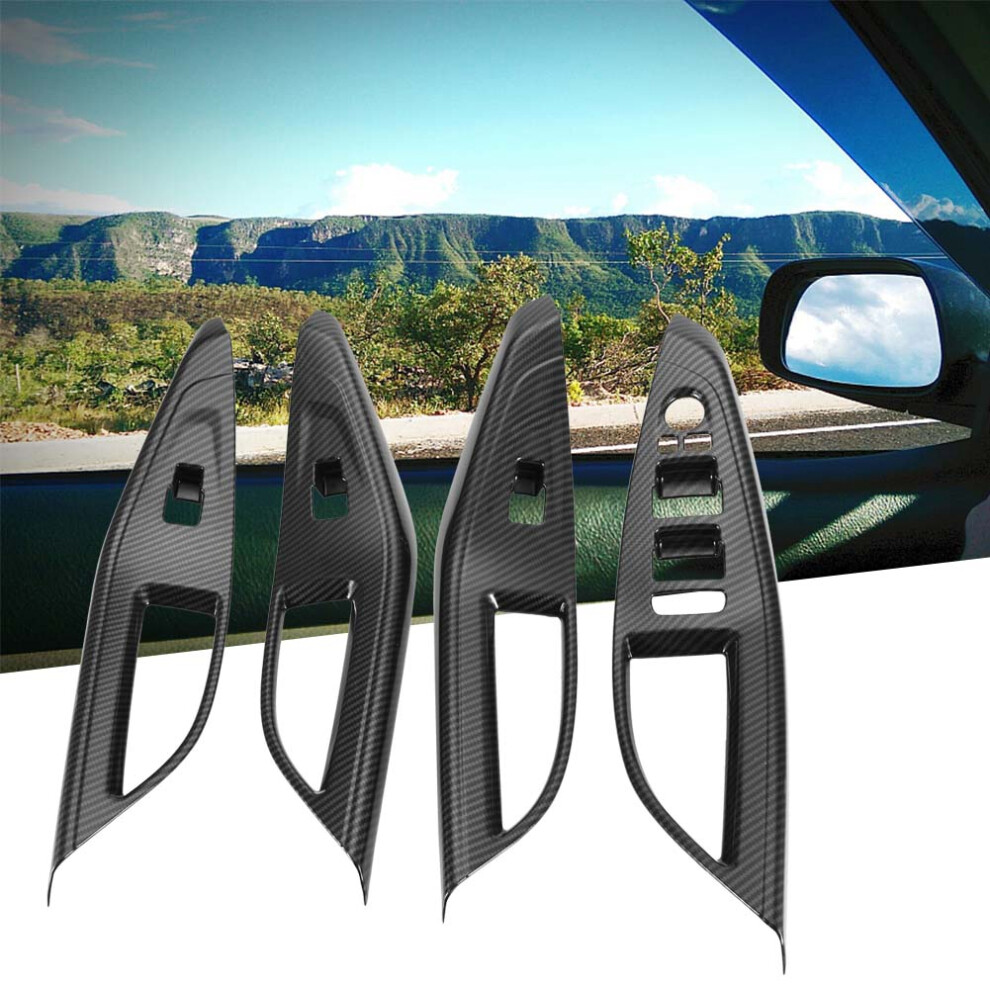 4Pcs Carbon Fiber Style Window Lift Button Cover For Hyundai Lafesta 2018-2019 4981358487841