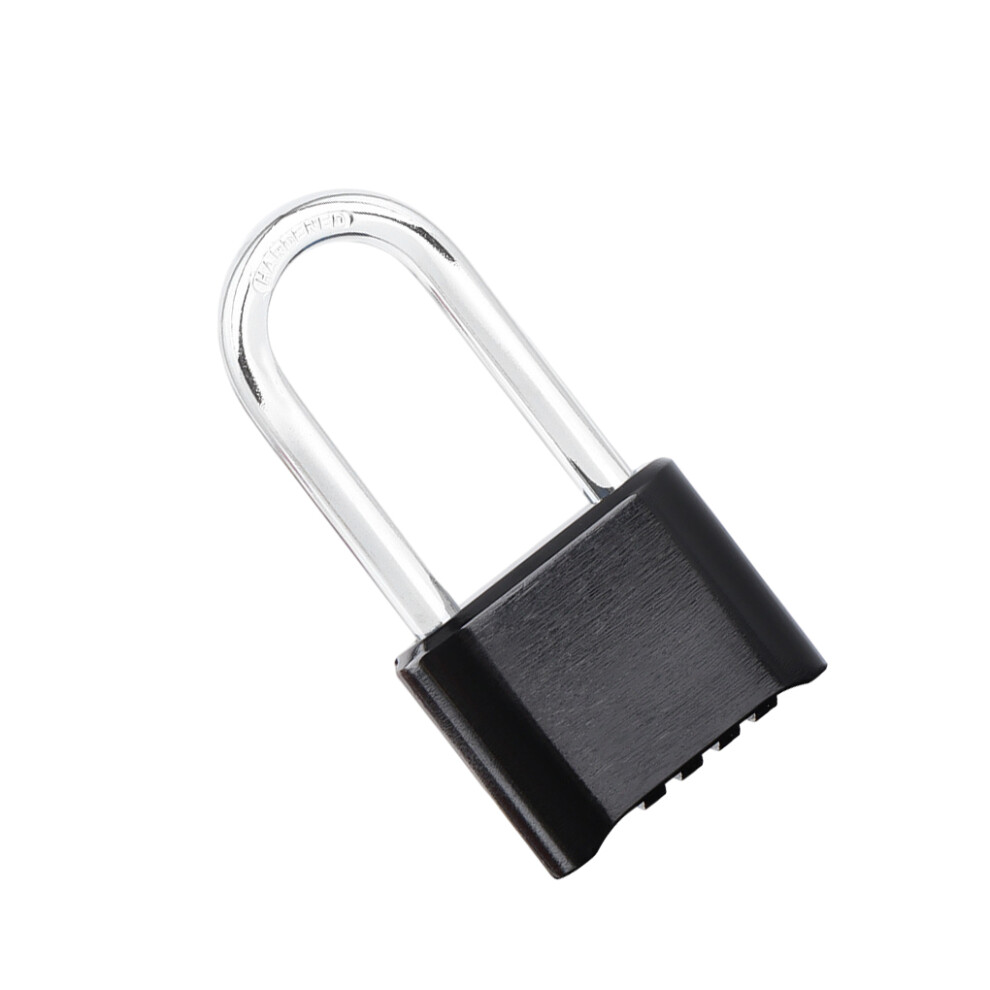 (Long Black) Coded Lock 4 Digit Portable Household Locker Cabinet Padlock Locking-image-OPC-PMS9JDM-NEW