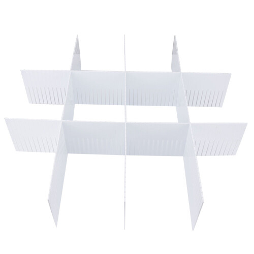 Drawer Organization Made Easy: 5Pcs Plastic Dividers (50x11cm) 2