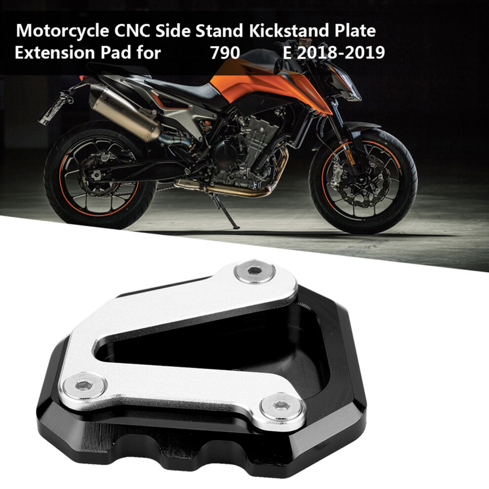 Cnc Aluminum Motorcycle Side Stand Plate For 790 2018-2019 Black 7631358489525