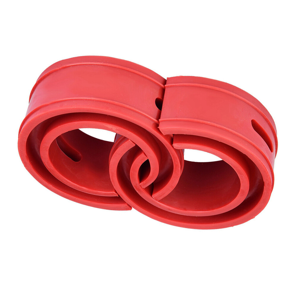 2Pc Car Shock Absorber Buffer Spring Cushion Type D For Stability Red 8051358490205