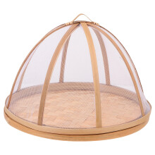 1Pièces Alimentaire Cuisine Bambou Protection Plat Khaki