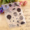 2 pièces tampon transparent TPR rectangle pour cartes 5