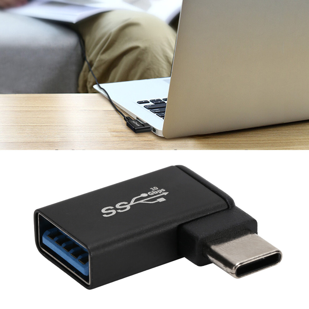 Usb 3.0 Female To Usbc Male Otg Adapter 90 Degree Fast Data Sync & Charging 5021358492731