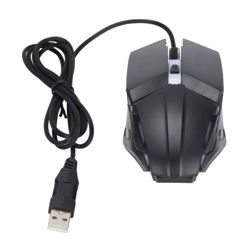 Souris de jeu filaire ergonomique éclairage RVB ABS PC 1