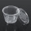 50Pcs 3oz Clear Plastic Sauce Cups with Lids for Dips & Chutneys 1
