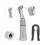 Dental Low Speed Handpiece Contra Angle, Silver, 8x2cm 6