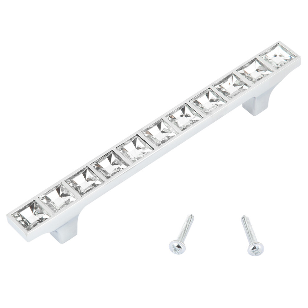 Modern 6715 Diamond Crystal 3.8In Zinc Alloy Wardrobe Door Pulls 4021358496457