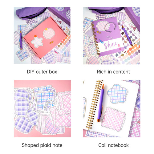DIY-Tagebuch-Set, Planer, Notizbuch, Scrapbook und 1