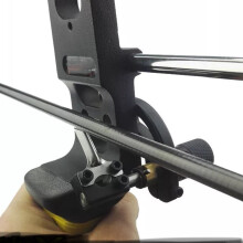 Right Hand Arrow Rest for Compound Bow, Aluminum, Black, Compact 20.5x12.7x3.5cm