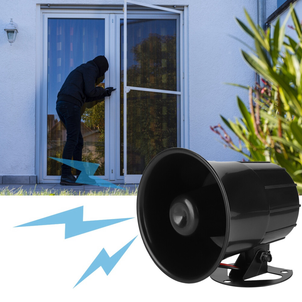 110Db Outdoor Security Alarm Siren Horn With 12V Treble Speaker & Abs Shell 4171358498095