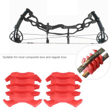 2 Pcs Archery Bow Damper Stabilizer Weight Kit Red/Black/Blue, 6x5.7cm