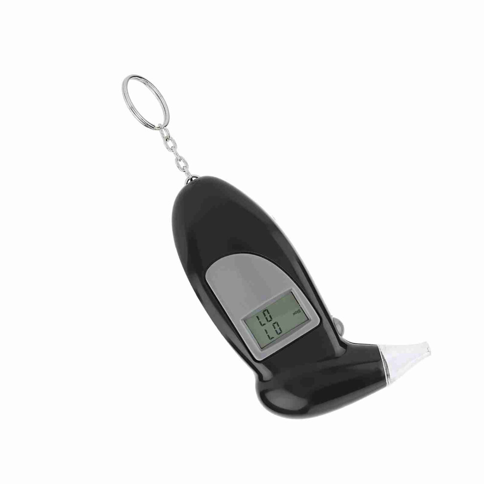 Digital Lcd Keychain Alcohol Breath Tester 50 Mouthpieces Portable Compact 9451358499328