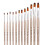 12-teiliges Pinselset, flache Shader-Pinsel mit 5