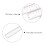 1 Stück 20 cm/8 Zoll transparentes 7