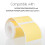 Thermo-Etikettenpapier, rund, Etikett, Barcode, 6