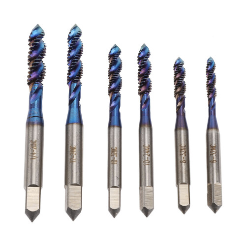 6-teiliges Gewindebohrer-Set, US-Standard,