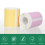 Thermo-Etikettenpapier, rund, Etikett, Barcode, 4