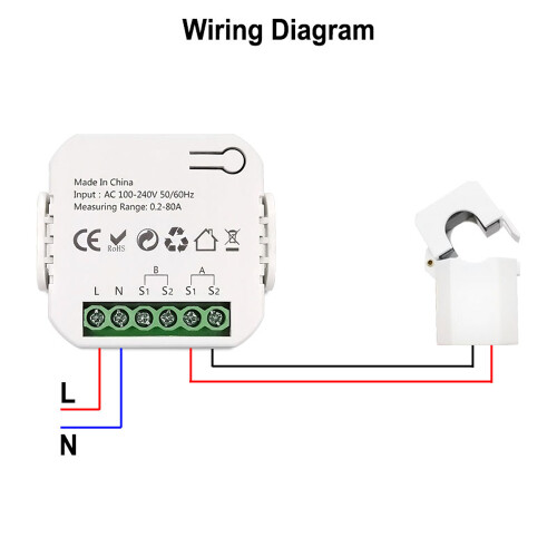 Tuya ZiGBee Intelligenter Energiezähler 2
